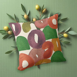 Modern Artistic Autumn Colorful Pattern Kudde