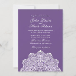 Modern Artistic Motif Style Mandala Wedding Inbjudningar
