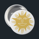 Modern Artsy Sol Gult Cute Knapp<br><div class="desc">Håll dig glad med den här roligten. Sol art bara för dig! Kolla min butik för mer design!</div>