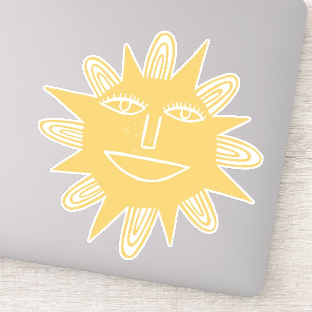 Modern Artsy Sol Trendig Teckning Klistermärken (Detalj)