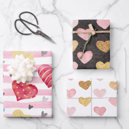 Modern Arty Hearty Wrapping Papper Lakan