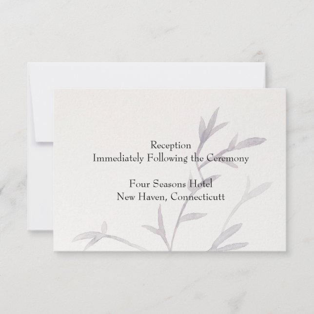 Modern asiatisk inspirerad bröllopsmottagning inbj inbjudningar (Framsida)