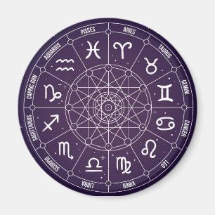Modern astrologi rullar zodiacgåvan magnet