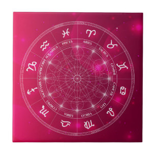 Modern Astrology Wheel zodiac-gåva Kakelplatta