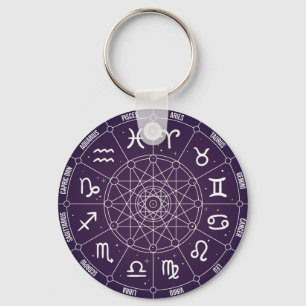 Modern Astrology Wheel zodiac-gåva Nyckelring