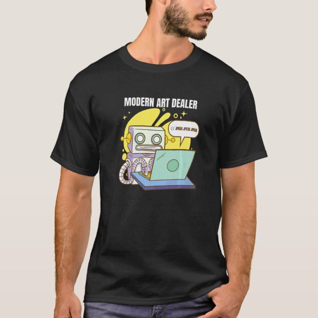 Modern återförsäljare Nft  Nfts Robot Jpeg T Shirt (Framsida)