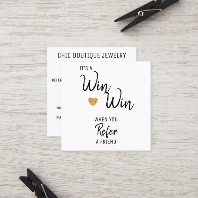 Modern återge en vän Salon Rabattkort (Fram/Back In Situ)