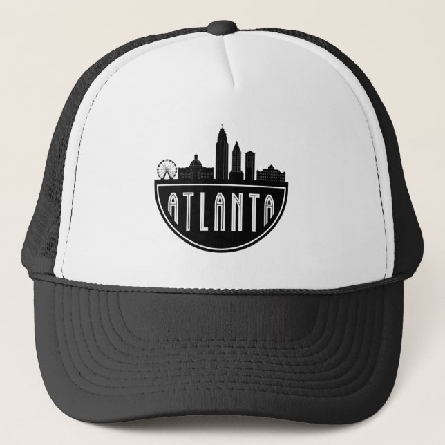 Modern Atlanta Georgia Stylized Skyline Keps (Framsida)