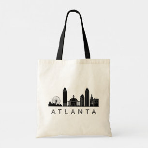 Modern Atlanta Georgia Stylized Skyline Tygkasse