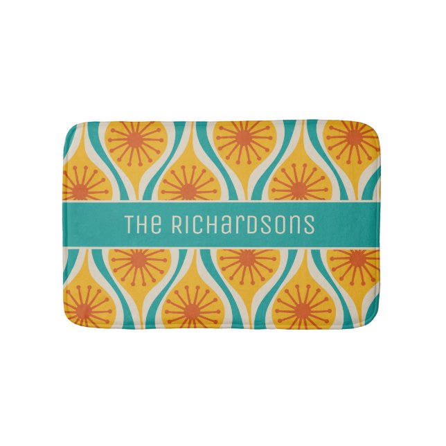 Modern atomdroppar, Retro-Personlig i mitten av år Badrumsmatta (Framsidan)