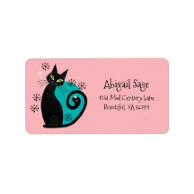 Modern atomkatt Retro Adress i mitten av århundrad