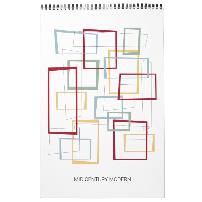 Modern atomretro Original Art i mitten av århundra Kalender (Omslag)