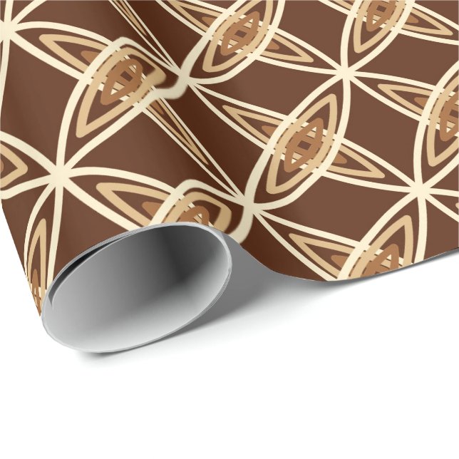 Modern atomutskrift i mitten av århundradet - chok presentpapper (Rullad Hörn)
