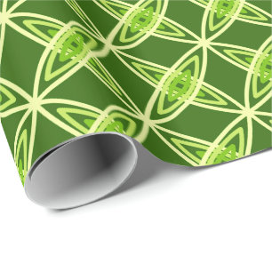 Modern atomutskrift i mitten av århundradet - Oliv Presentpapper