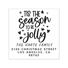 Modern att bli Namn Returadress i familjen Jolly Självfärgande Stämpel