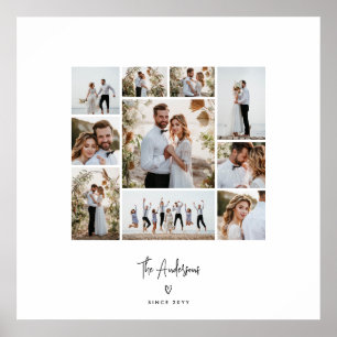 Modern att skapa fotosamlingspresentation för minn poster