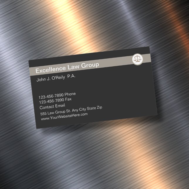 Modern Attorney Affärskort Magnets Magnetiska Visitkort (Skapare uppladdad)