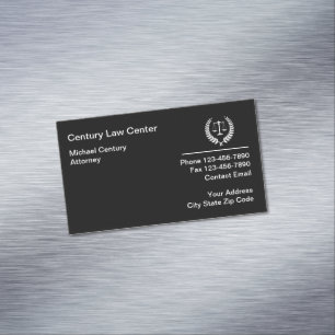 Modern Attorney Logotyp Affärskort Magnet