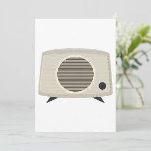 Modern Audio för Retro Vintage i mitten av århundr Inbjudningar