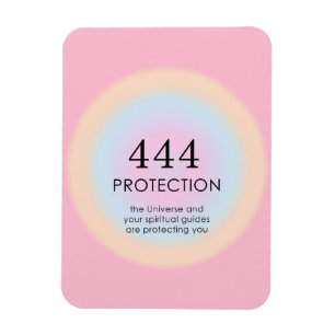 Modern Aura Angel Numerlogy 444 Magnet