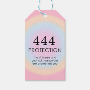 Modern Aura Angel Numerlogy 444 Presentetikett