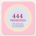Modern Aura Angel Numerlogy 444 Underlägg Papper Kvadrat<br><div class="desc">En uppmjukande utformning av andlig,  med nummer 444,  ett nummer,  som symboliserar att du skyddas av Universe och dina andlig-guider,  oavsett vilka svårigheter du har ansikte.</div>