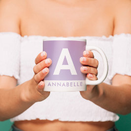 Modern aura rosa gult, färgstark typografi kaffemugg