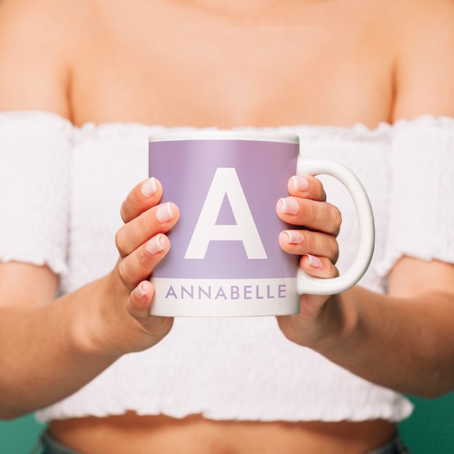 Modern aura rosa gult, färgstark typografi kaffemugg (Skapare uppladdad)