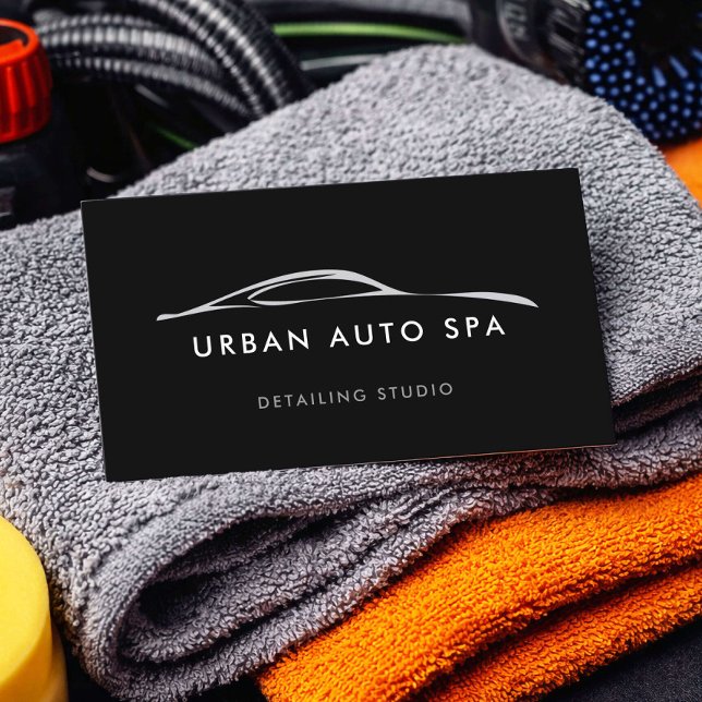 Modern Auto Spa Detaljer Visitkort (Skapare uppladdad)