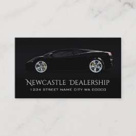 Modern automatisk försäljning av svart återförsälj visitkort