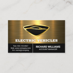 Modern automatisk Logotyp Guld Metallic Visitkort
