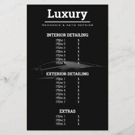 Modern automatisk spårningsbil Städning Tvätta Pri Flygblad