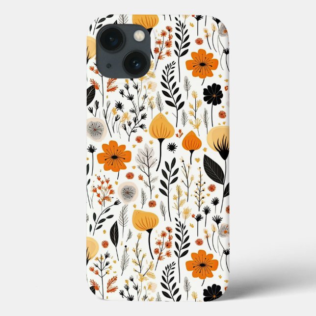 Modern Autumn Fall Boho Botanical Blommigt (Baksida)