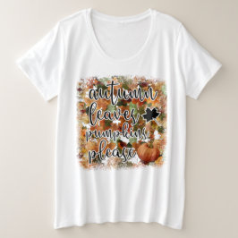 Modern Autumn Pumpkin Löv T Shirt