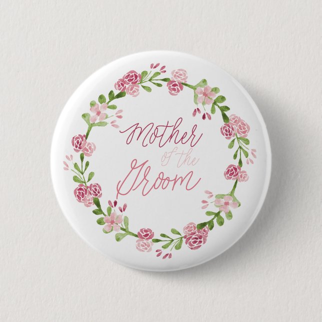 Modern av brudgumblomman knäppas klämmer fast knapp (Framsida)