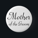 Modern av brudgummen Pinback knäppas Knapp<br><div class="desc">Visa av din huvudroll på repetition middag, bachelorettepartyet eller möhippan! Skräddarsy bakgrundsfärgen för att göra den att matcha det bröllopfärgerna eller temat! Annat betitlat stift är också tillgängligt, behar ser mitt lager!</div>