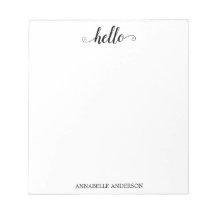 Modern Avslappnad Elegant  Script Black Grått Hej