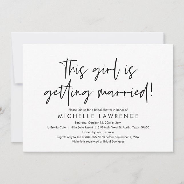 Modern Avslappnad och Roligt, Möhippa Beach Party Inbjudningar (Framsida)