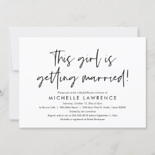 Modern Avslappnad och Roligt, Möhippa Beach Party Inbjudningar