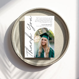 Modern Avslappnad Script Arch Photo Studenten Blac Tack Kort