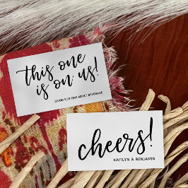 Modern Avslappnad Script Typography Drink Biljett