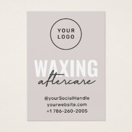 Modern avvaxningskort för anpassningsbarnas Logoty Visitkort