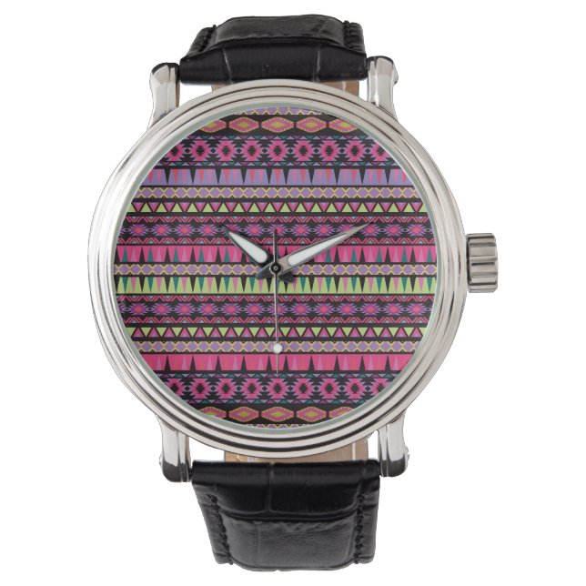 Modern Aztec Mönster Armbandsur (Framsida)