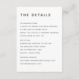 Modern B&W Editorial All Caps  Tilläggskort