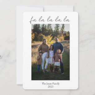 modern b + w falalalala julkort