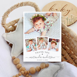 Modern Baby 4-fotosamling i skript Vykort