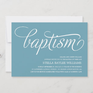 MODERN BABY BAPTISM-INBLANDNING INBJUDNINGAR