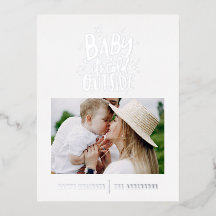 Modern baby blue elegant - minsta julfoto
