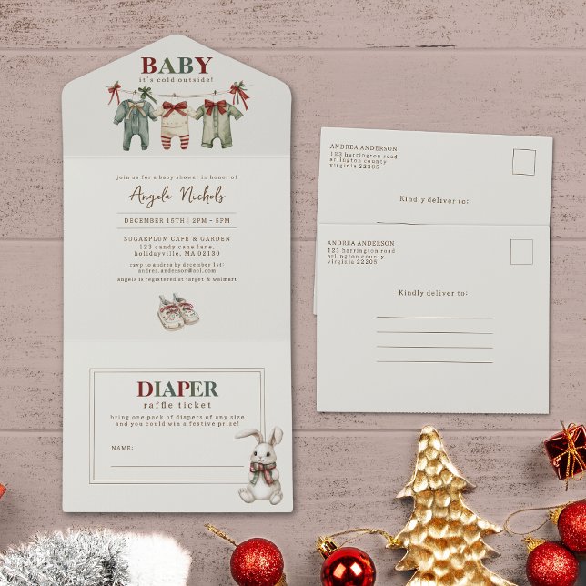 Modern Baby Det är kallt ute Vinter Baby Shower (Skapare uppladdad)