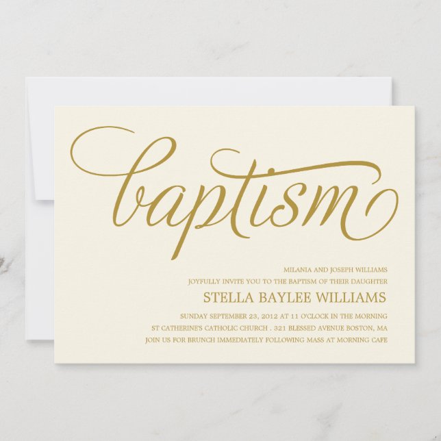 MODERN BABY | DOPINVITATION INBJUDNINGAR (Framsida)
